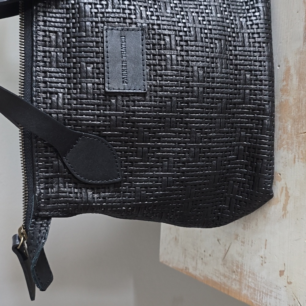 Parker Thach Small Charlie In Leather Black Basketweave - Picture 4 of 15